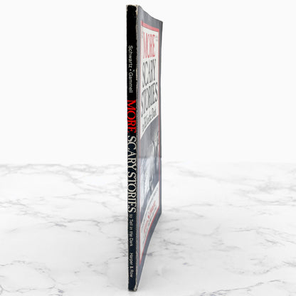 More Scary Stories To Tell in the Dark by Alvin Schwarz [FIRST PAPERBACK PRINTING] 1986 • Harper & Row *see condition