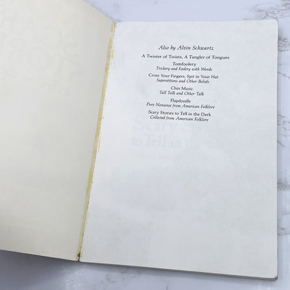 More Scary Stories To Tell in the Dark by Alvin Schwarz [FIRST PAPERBACK PRINTING] 1986 • Harper & Row *see condition