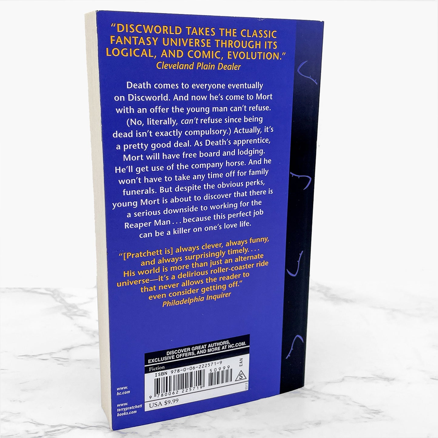 Mort by Terry Pratchett [TRADE PAPERBACK RE-ISSUE] 2013 • Harper • Discworld #4