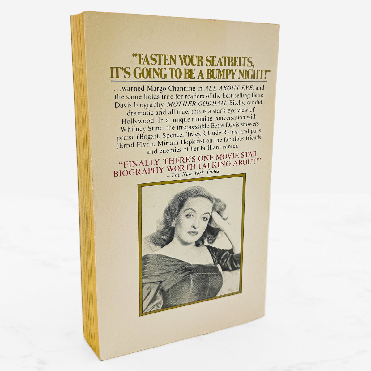 Mother Goddam: Bette Davis by Whitney Stine w. Bette Davis [1980 PAPERBACK] • Berkley