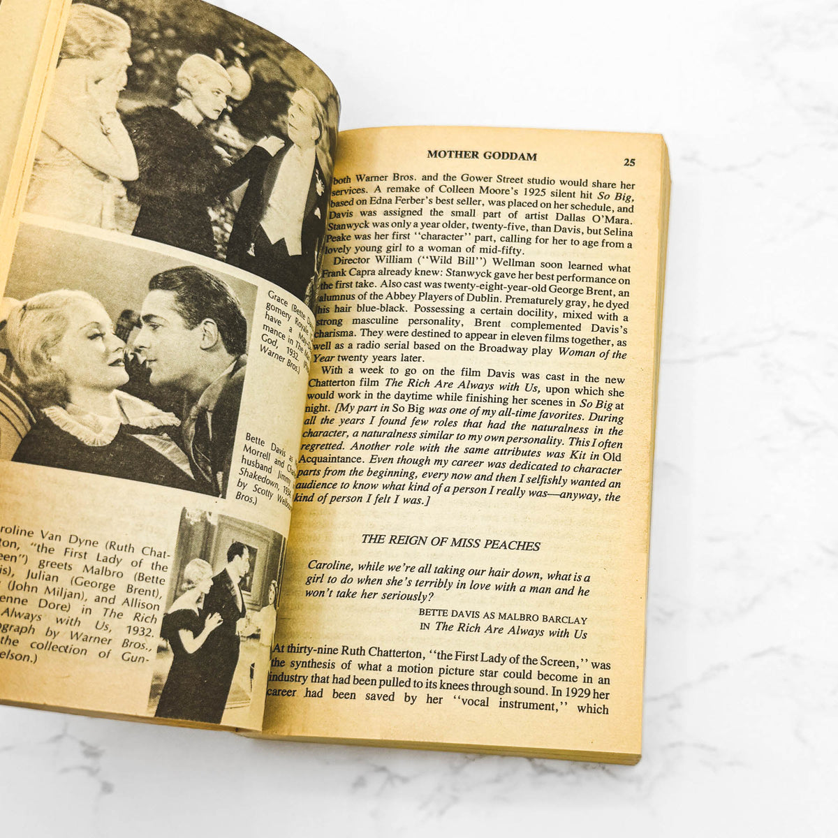 Mother Goddam: Bette Davis by Whitney Stine w. Bette Davis [1980 PAPERBACK] • Berkley
