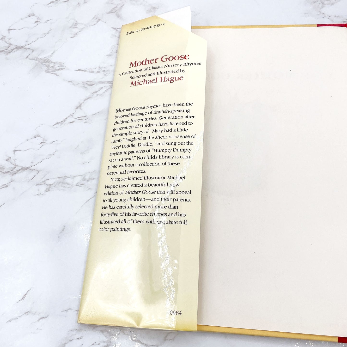 Mother Goose: A Collection of Classic Nursery Rhymes by Michael Hague SIGNED! [FIRST EDITION] 1984 • Holt Rinehart & Winston