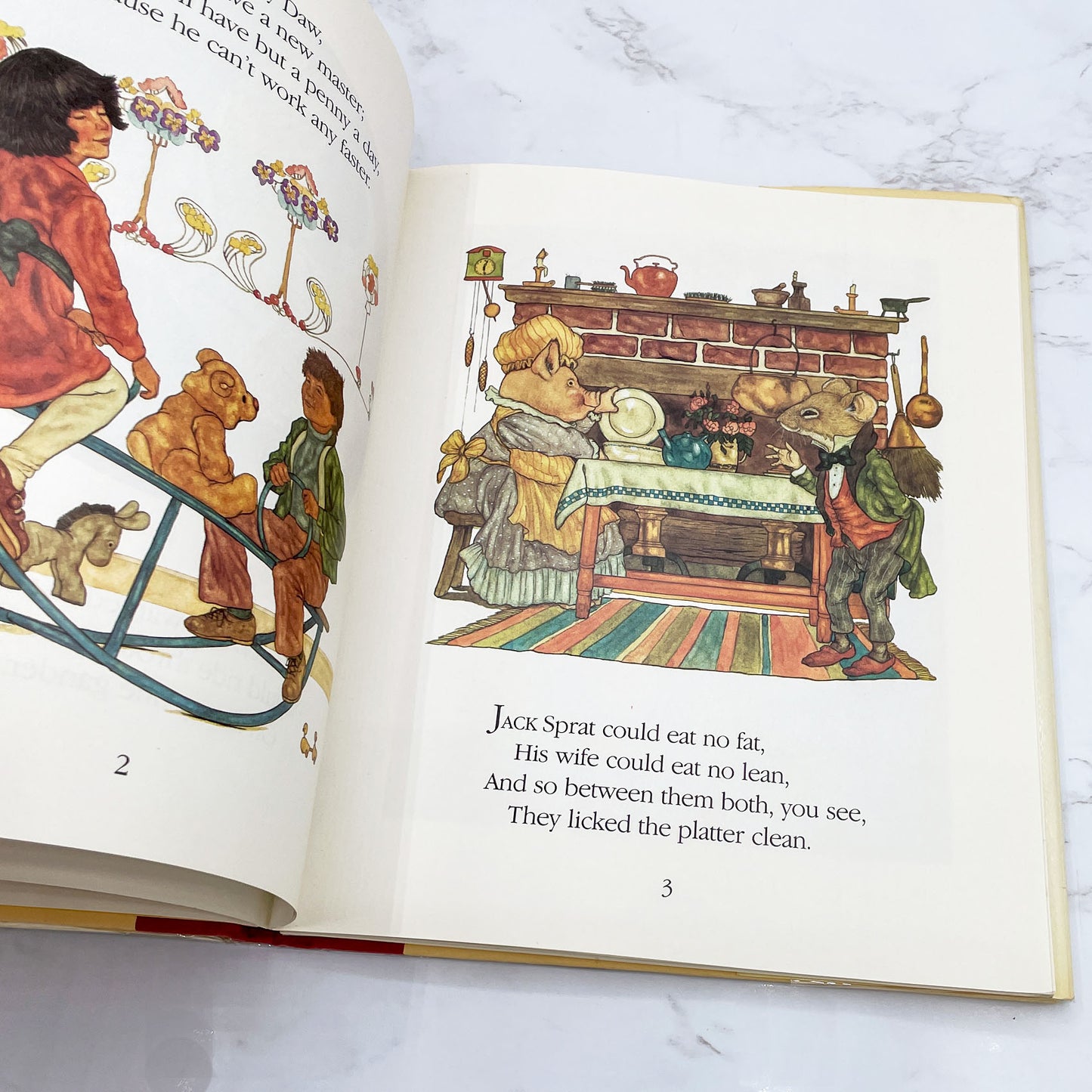 Mother Goose: A Collection of Classic Nursery Rhymes by Michael Hague SIGNED! [FIRST EDITION] 1984 • Holt Rinehart & Winston