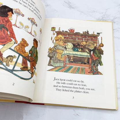 Mother Goose: A Collection of Classic Nursery Rhymes by Michael Hague SIGNED! [FIRST EDITION] 1984 • Holt Rinehart & Winston