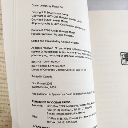 The Motorcycle Diaries: Notes on a Latin American Journey by Ernesto Che Guevara [TRADE PAPERBACK] 2005 • Ocean Press