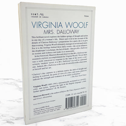 Mrs. Dalloway by Virginia Woolf [TRADE PAPERBACK] 1990 • Harvest / HBJ