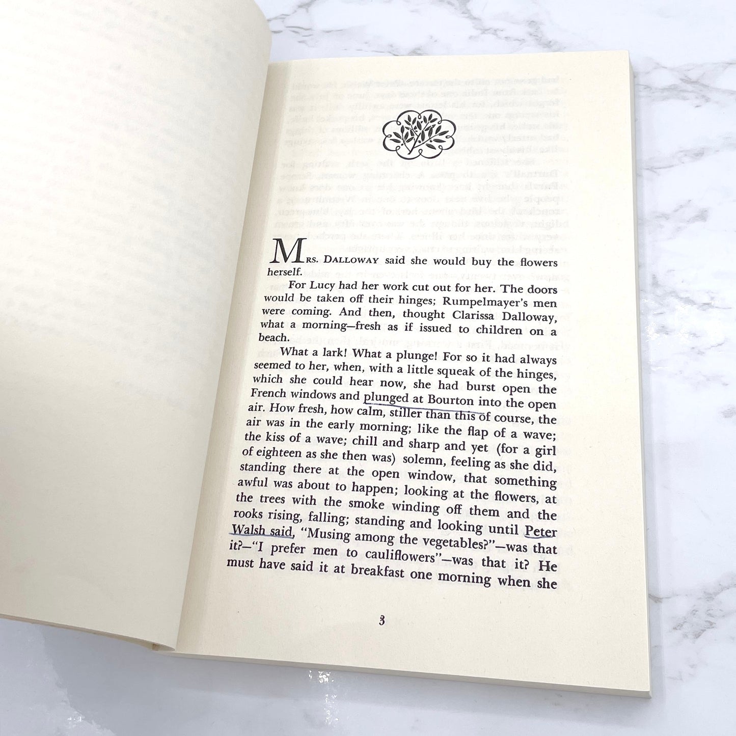 Mrs. Dalloway by Virginia Woolf [TRADE PAPERBACK] 1990 • Harvest / HBJ