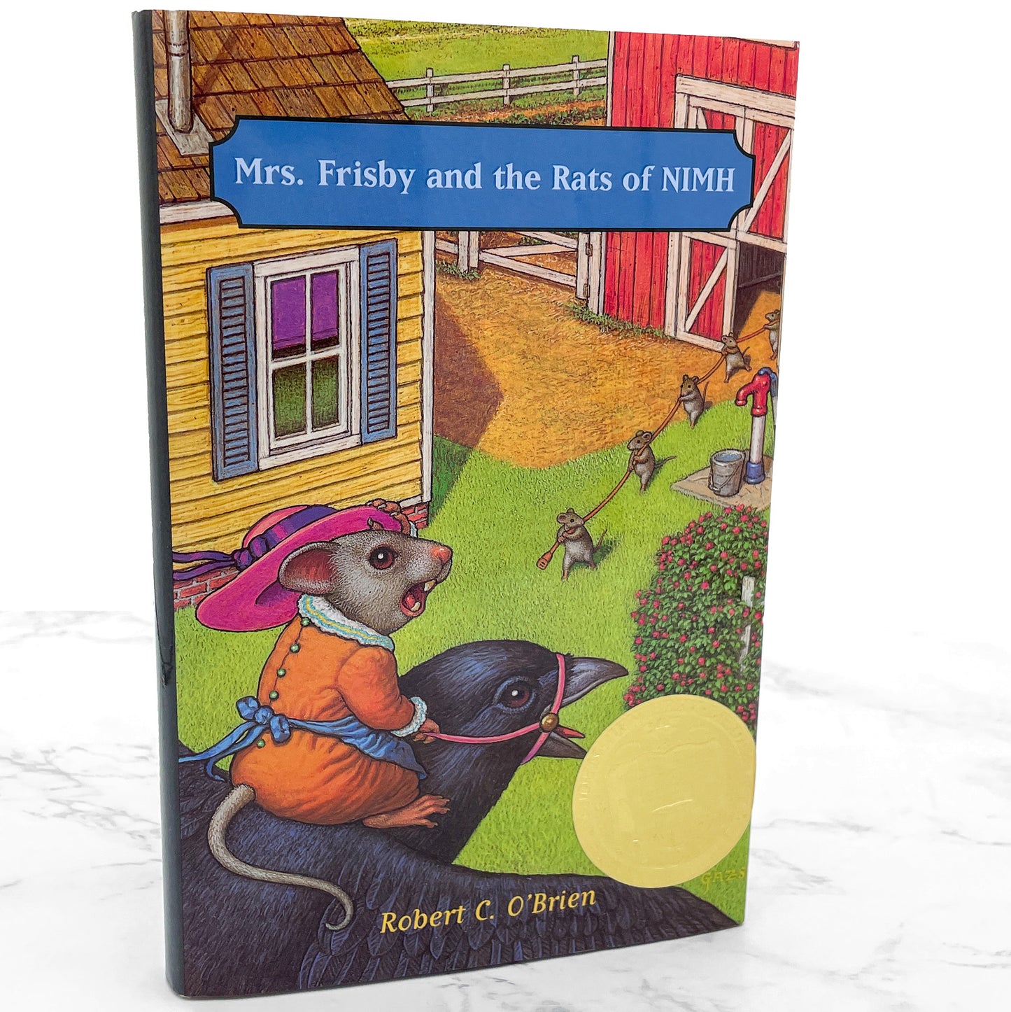 Mrs. Frisby and The Rats of NIMH by Robert C. O'Brien [HARDCOVER RE-PRINT] • 90's • Atheneum