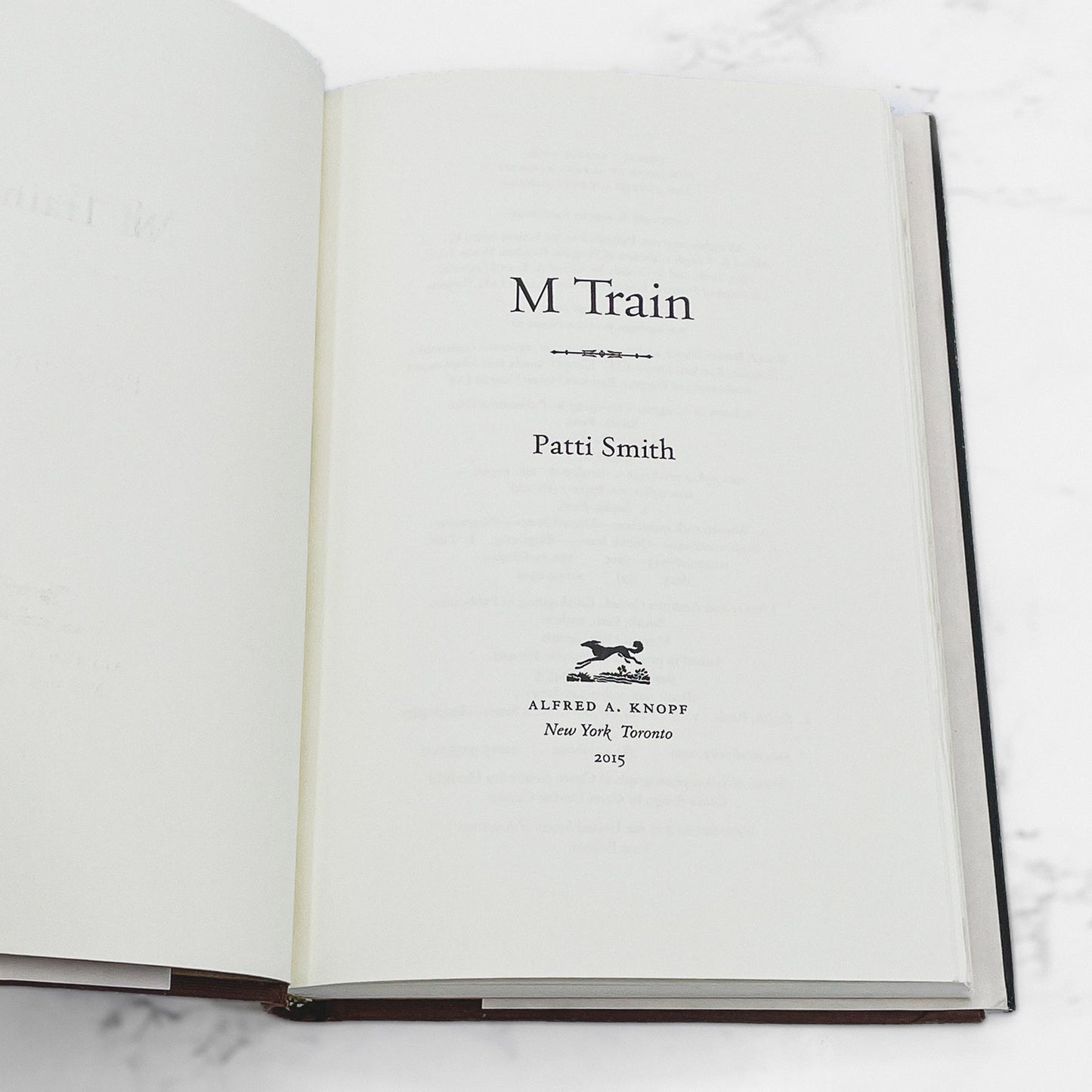 M Train by Patti Smith [FIRST EDITION • FIRST PRINTING] 2015 • Knopf