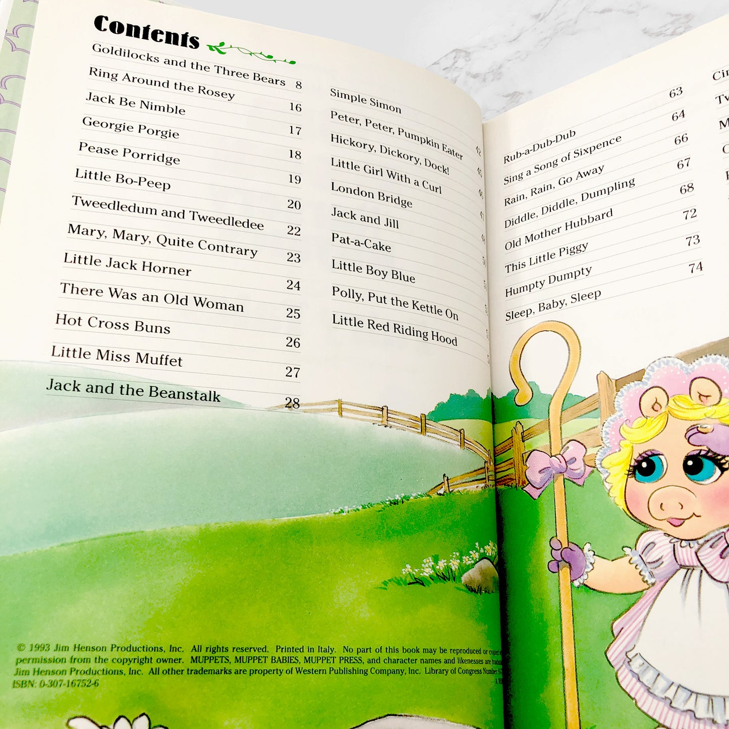 Jim Henson's Muppet Babies Big Book Of Nursery Rhymes & Fairy Tales [FIRST EDITION] 1992 • The Muppet Press • Mint