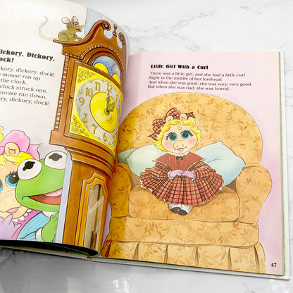 Jim Henson's Muppet Babies Big Book Of Nursery Rhymes & Fairy Tales [FIRST EDITION] 1992 • The Muppet Press • Mint