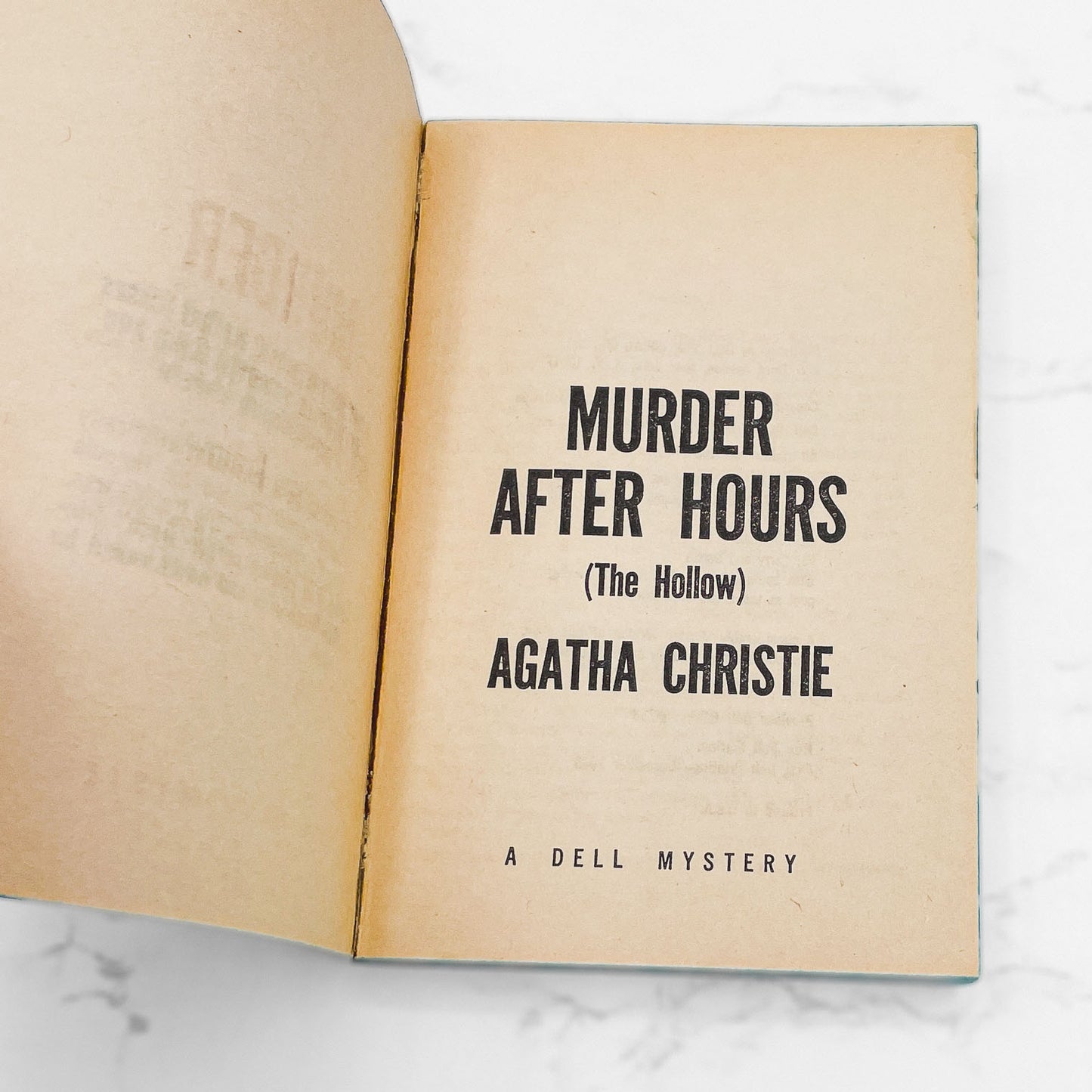 Murder After Hours by Agatha Christie [1965 PAPERBACK] • Dell