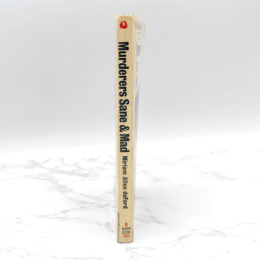 Murderers Sane & Mad by Miriam Allen deFord [FIRST PAPERBACK PRINTING] 1966 • Avon True Crime