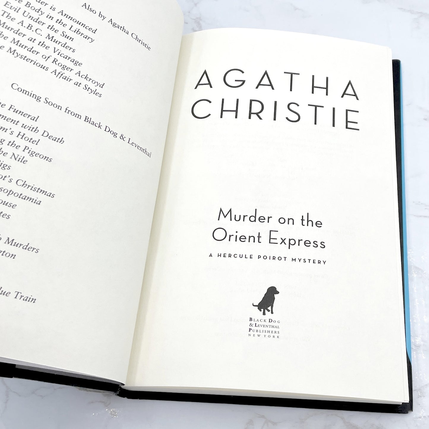 Murder on The Orient Express by Agatha Christie [HARDCOVER RE-ISSUE] 2006 • Black Dog & Leventhal