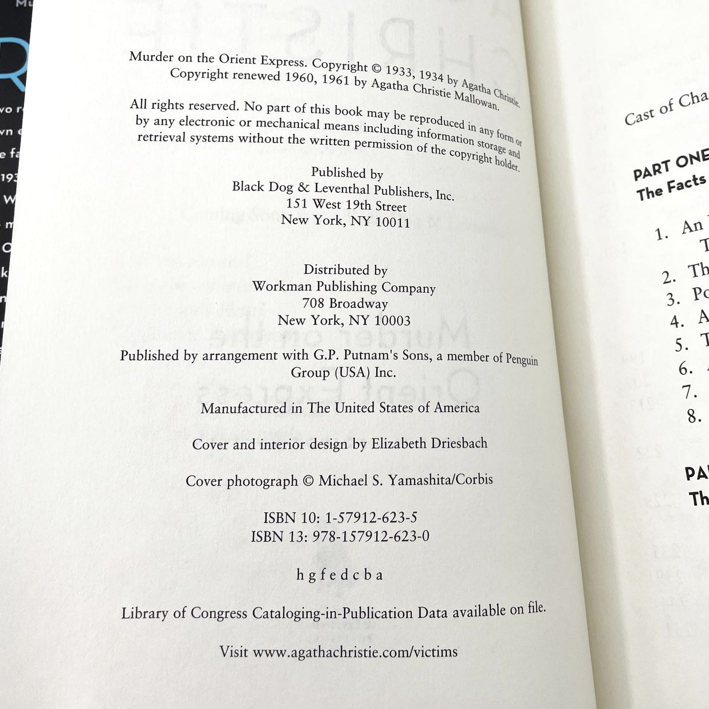 Murder on The Orient Express by Agatha Christie [HARDCOVER RE-ISSUE] 2006 • Black Dog & Leventhal