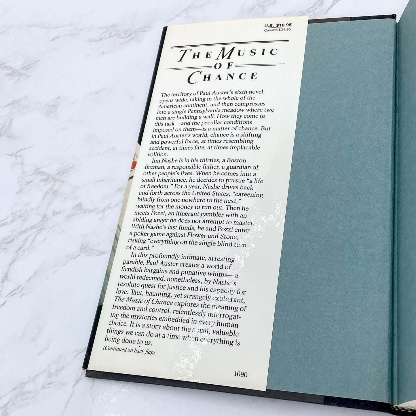 The Music of Chance by Paul Auster [FIRST EDITION • FIRST PRINTING] 1990 • Viking