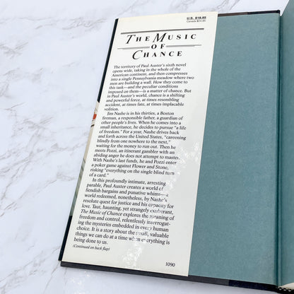 The Music of Chance by Paul Auster [FIRST EDITION • FIRST PRINTING] 1990 • Viking