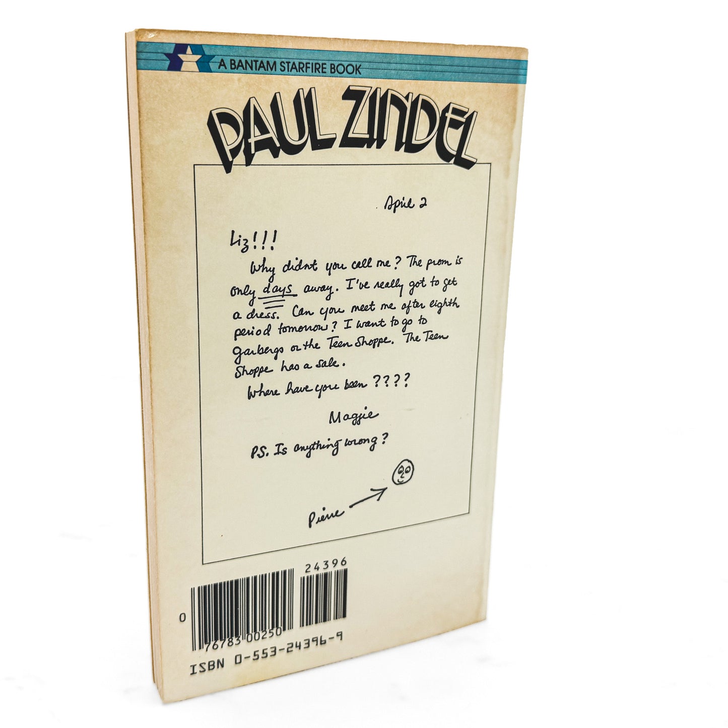 My Darling, My Hamburger by Paul Zindel [1984 PAPERBACK] • Bantam Starfire