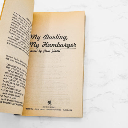 My Darling, My Hamburger by Paul Zindel [1984 PAPERBACK] • Bantam Starfire
