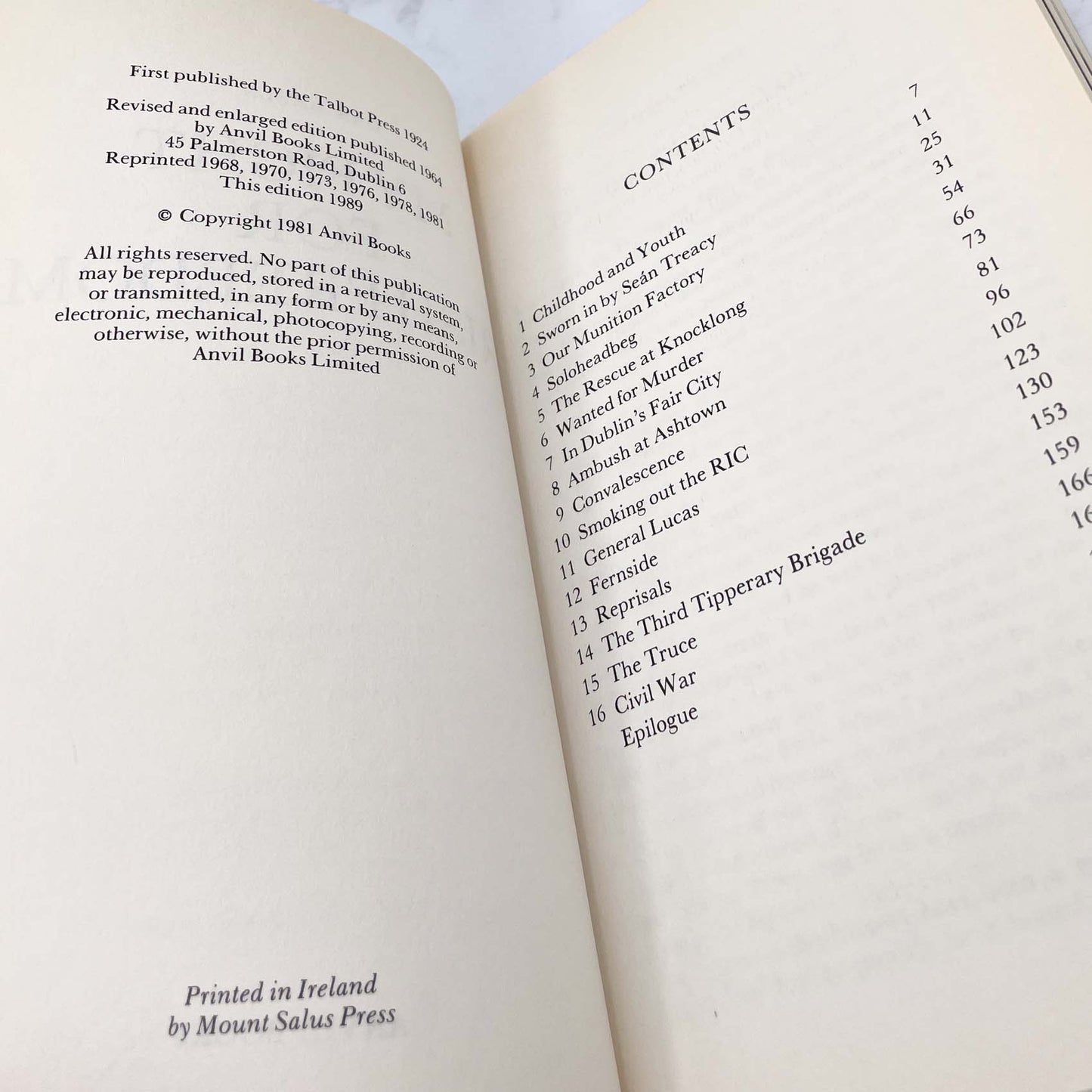 My Fight For Irish Freedom by Dan Breen [IRISH TRADE PAPERBACK] 1989 • Anvil Books