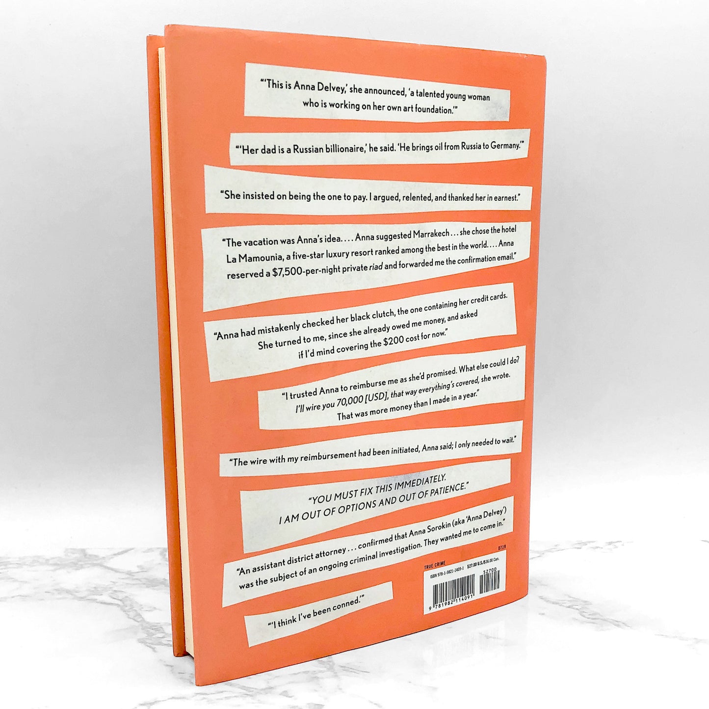 My Friend Anna: The True Story of a Fake Heiress by Rachel DeLoache Williams [FIRST EDITION • FIRST PRINTING] 2019