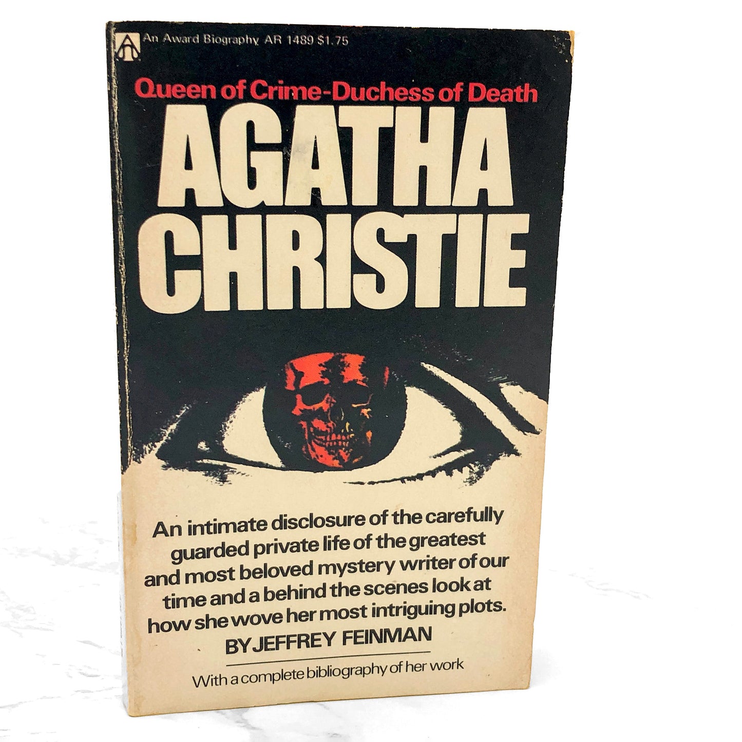 The Mysterious World of Agatha Christie by Jeffrey Feinman [FIRST PAPERBACK PRINTING] 1975 • Award Books