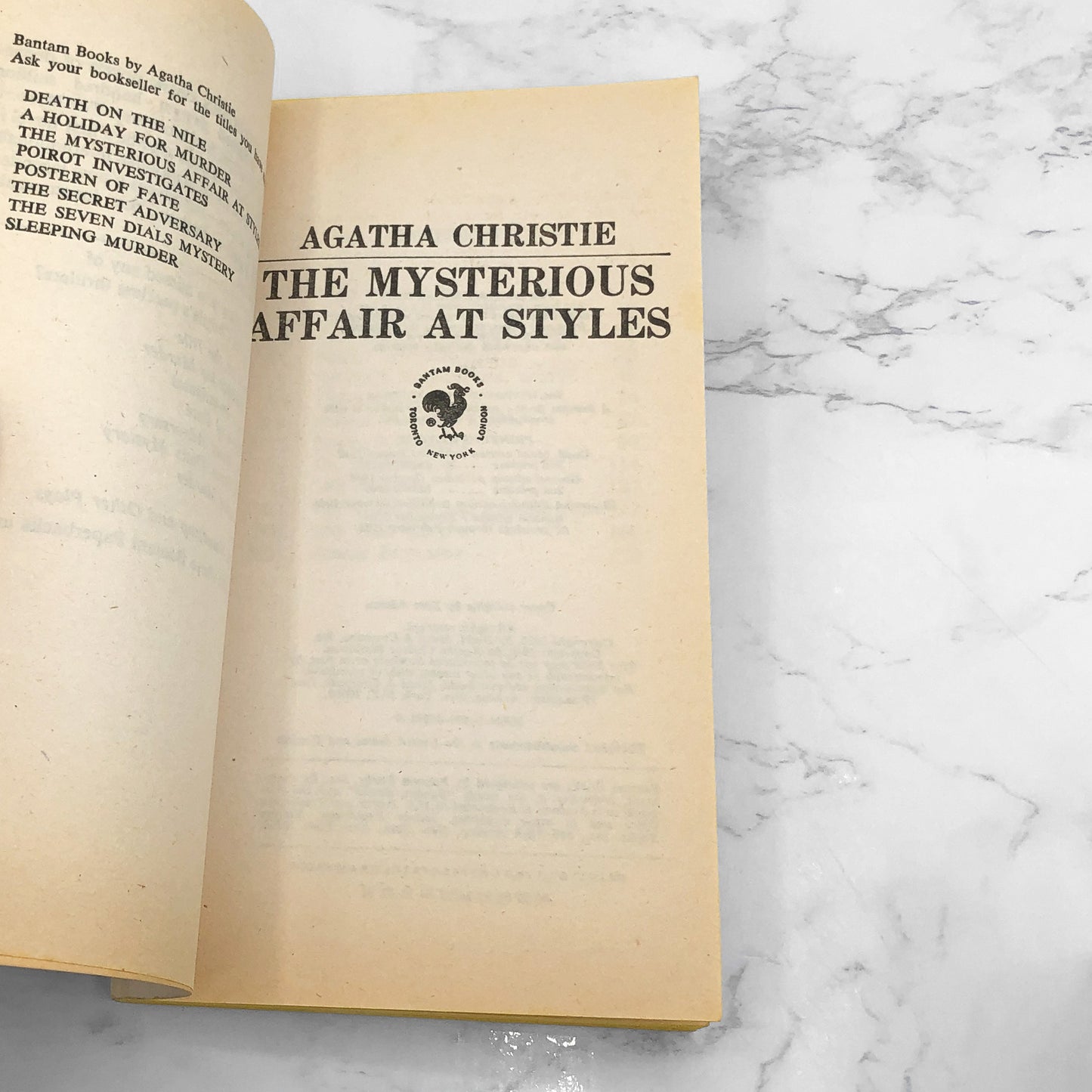 The Mysterious Affair at Styles by Agatha Christie [1981 PAPERBACK] • Bantam • Poirot #1