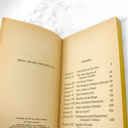 The Mysterious World of Agatha Christie by Jeffrey Feinman [FIRST PAPERBACK PRINTING] 1975 • Award Books