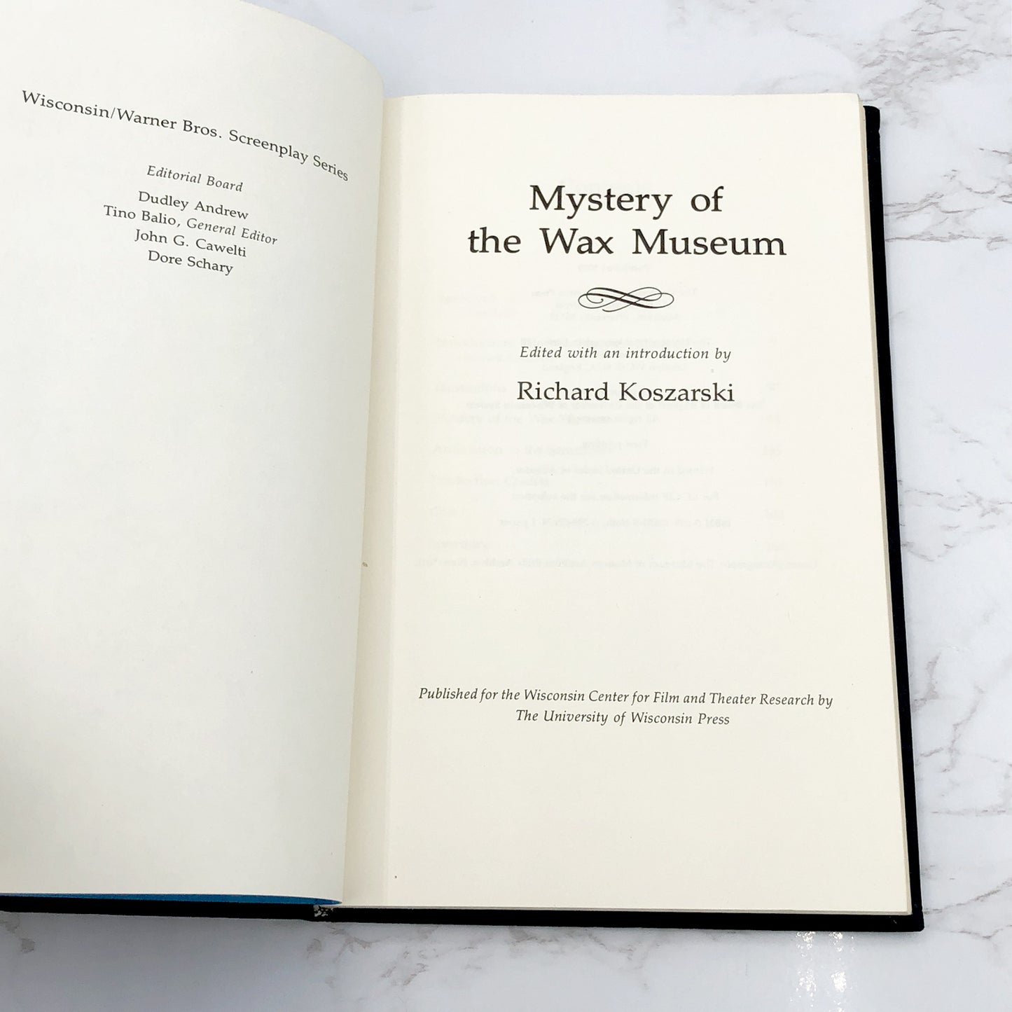 Mystery of the Wax Museum edited by Richard Koszarski [FIRST EDITION] • 1979 • University of Wisconsin Press