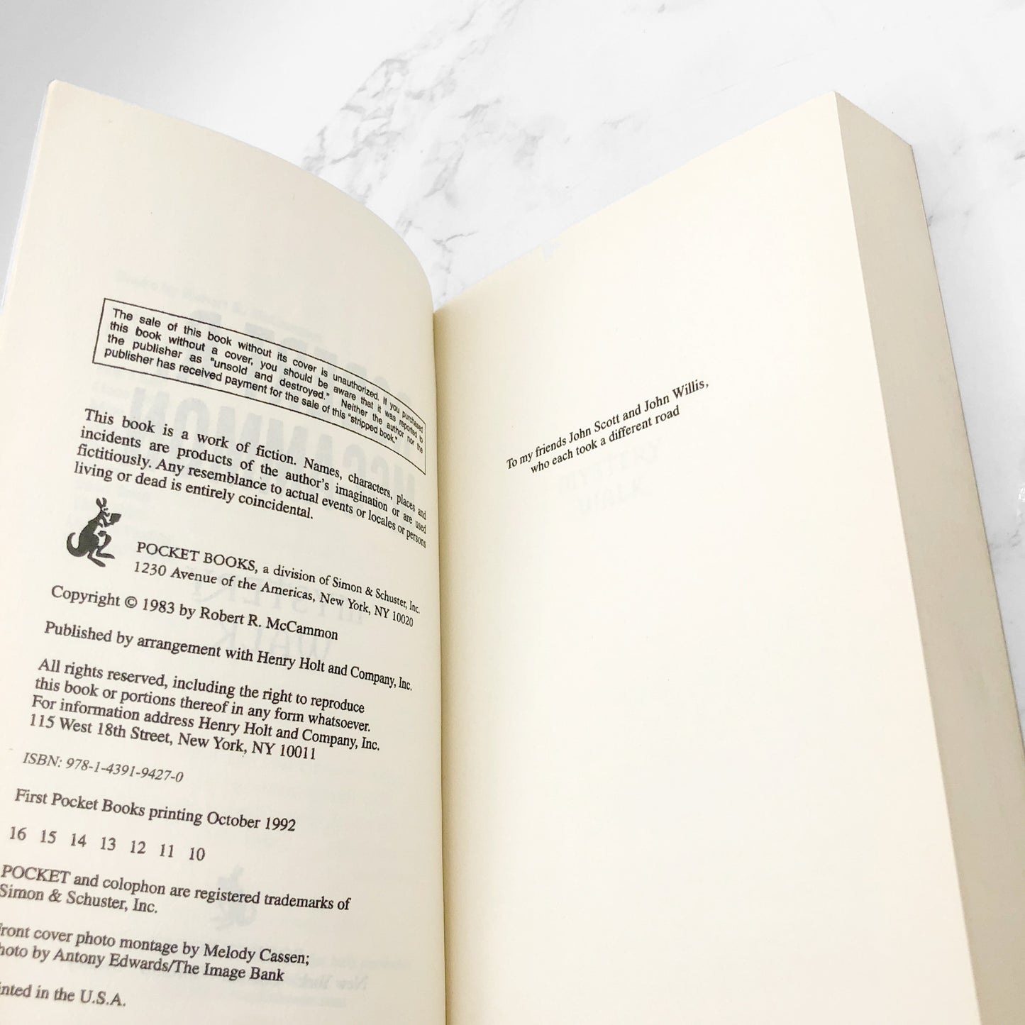 Mystery Walk by Robert R. McCammon [TRADE PAPERBACK] 1992 • Pocket