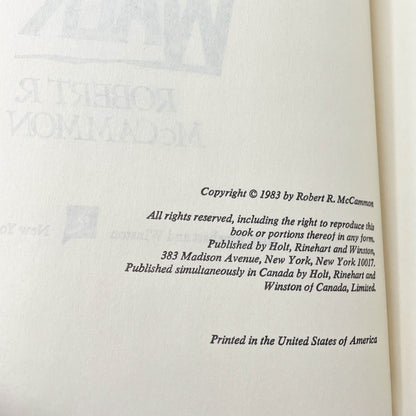 Mystery Walk by Robert R. McCammon [1983 HARDCOVER] BCE • Holt Rinehart & Winston