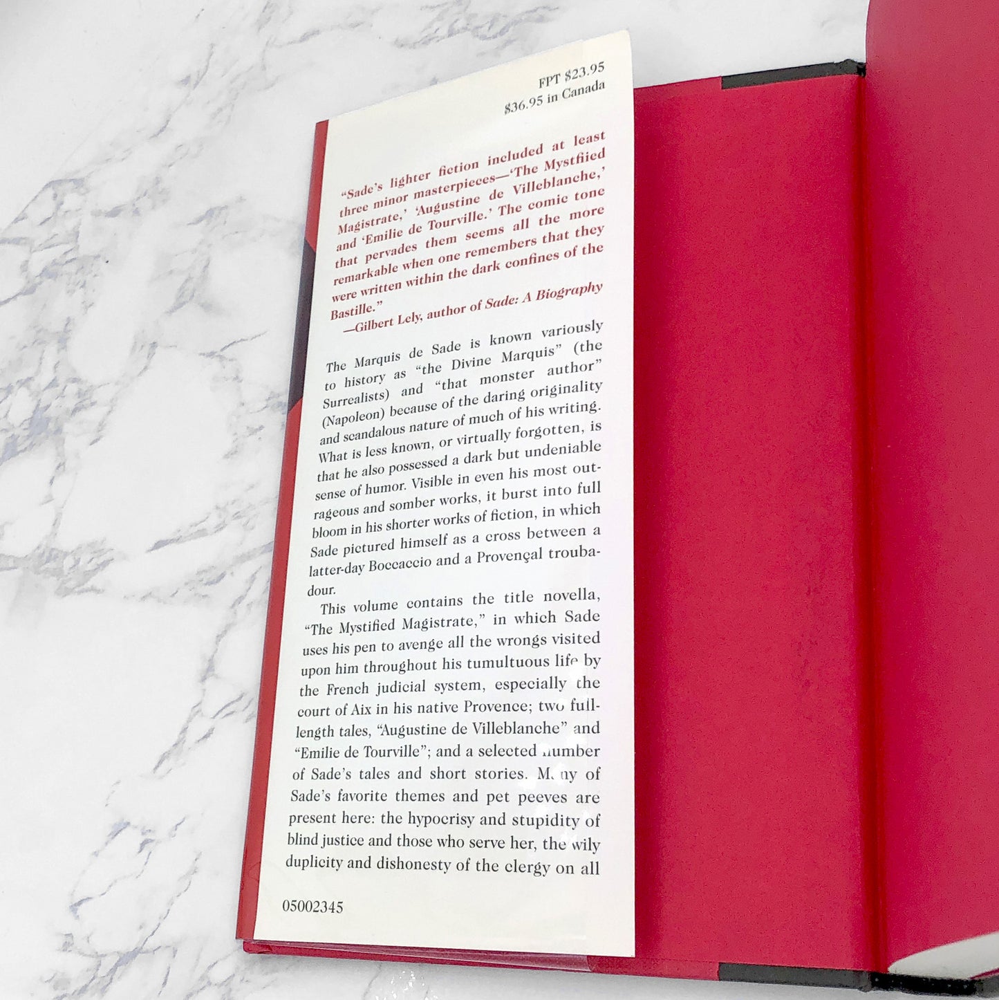 The Mystified Magistrate & Other Tales by the Marquis de Sade [FIRST EDITION • FIRST PRINTING] 2000