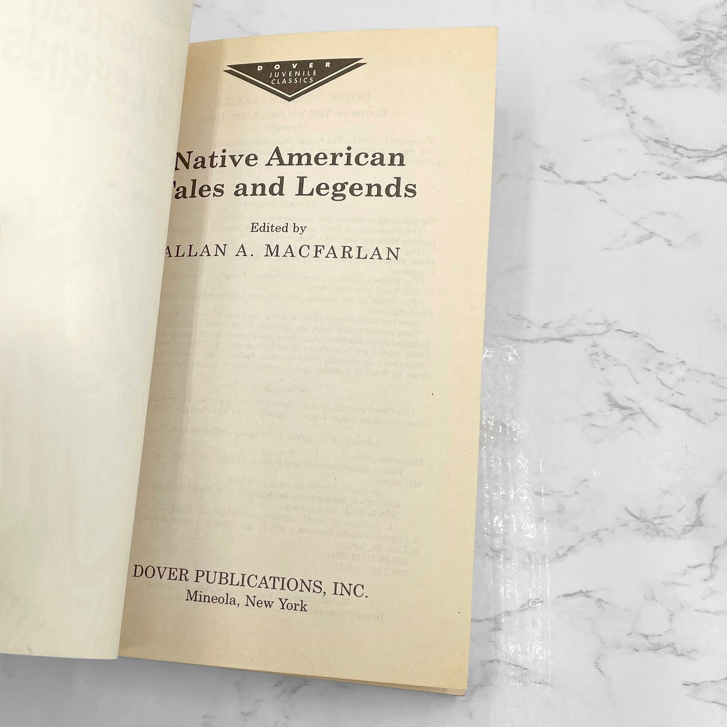 Native American Tales and Legends edited by Allan A. Macfarlan [TRADE PAPERBACK] 2001