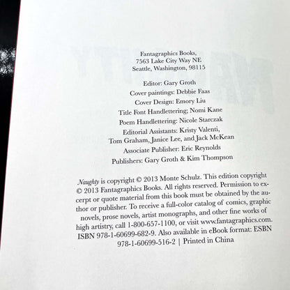 Naughty by Monte Schulz [FIRST EDITION] 2013 • Fantagraphics Books