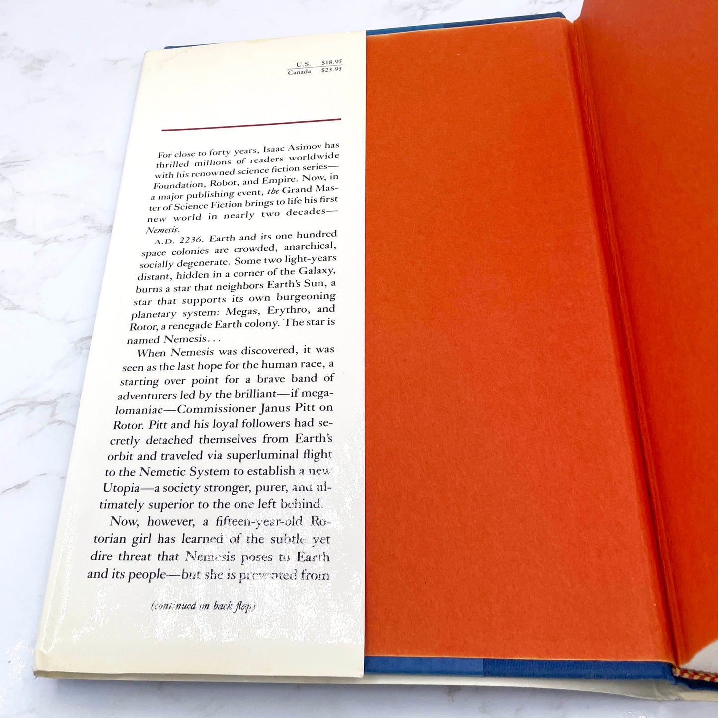 Nemesis by Isaac Asimov [FIRST EDITION] 1989 • Doubleday