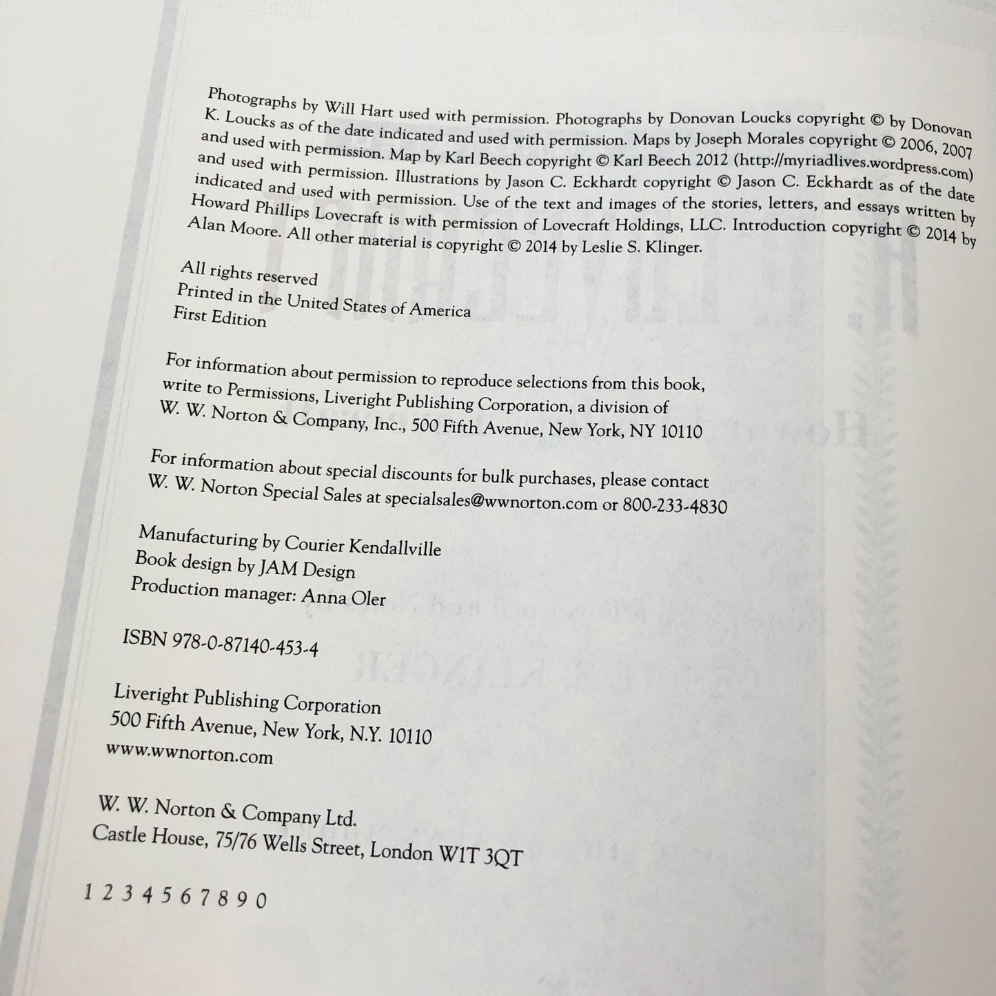 The New Annotated H.P. Lovecraft [FIRST EDITION • FIRST PRINTING] 2014 • Liveright