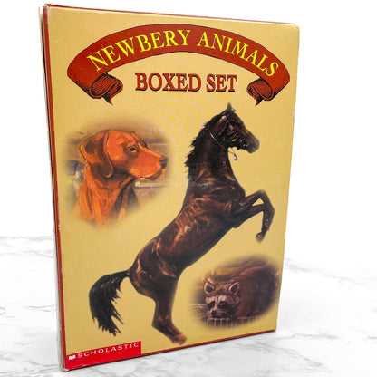 The Newbery Animals Boxed Set (King of the Wind, The Fledgling, Sounder & Rascal) [TRADE PAPERBACK BOX SET] 2002 • Scholastic