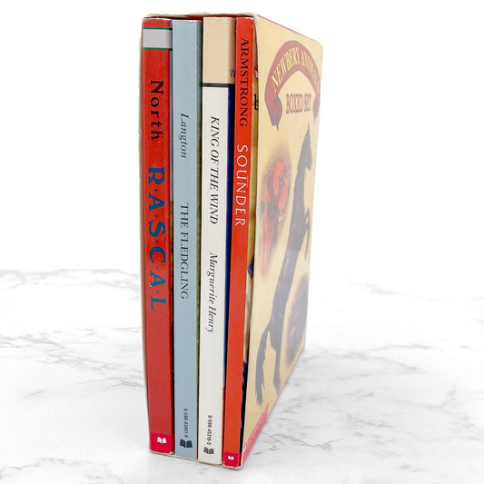 The Newbery Animals Boxed Set (King of the Wind, The Fledgling, Sounder & Rascal) [TRADE PAPERBACK BOX SET] 2002 • Scholastic