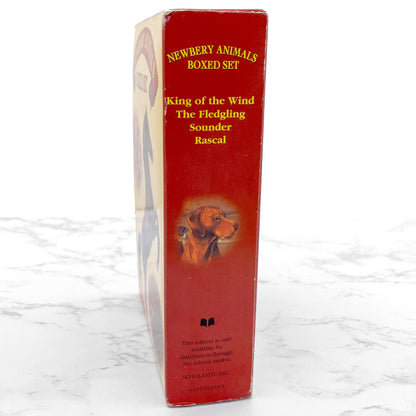 The Newbery Animals Boxed Set (King of the Wind, The Fledgling, Sounder & Rascal) [TRADE PAPERBACK BOX SET] 2002 • Scholastic