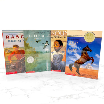 The Newbery Animals Boxed Set (King of the Wind, The Fledgling, Sounder & Rascal) [TRADE PAPERBACK BOX SET] 2002 • Scholastic