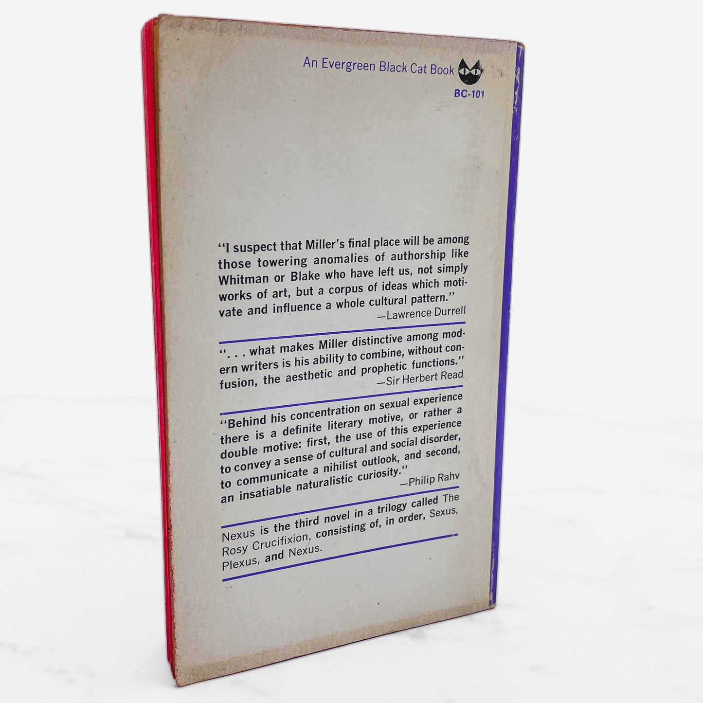 Nexus by Henry Miller [FIRST U.S. PAPERBACK EDITION] 1965 • The Grove Press