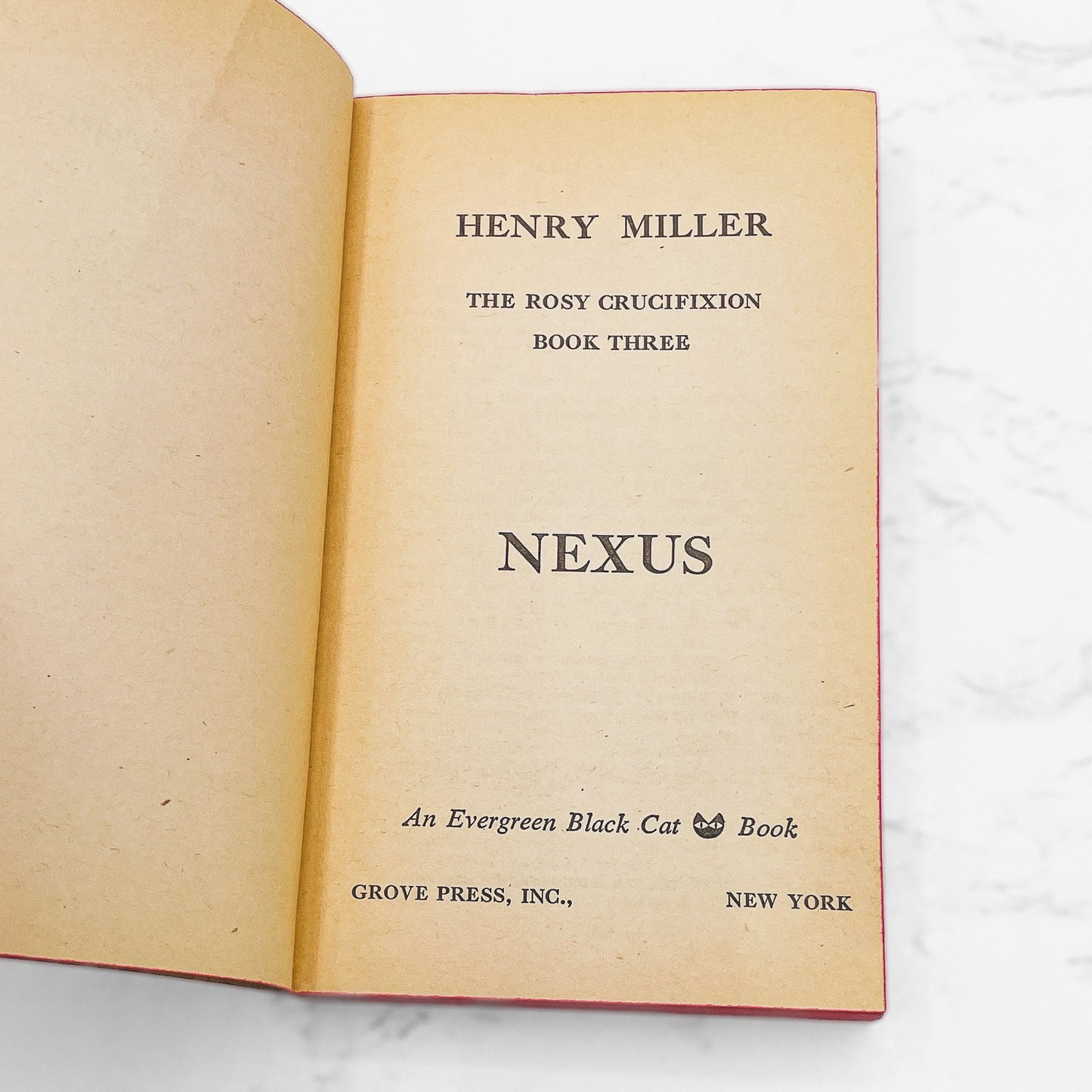 Nexus by Henry Miller [FIRST U.S. PAPERBACK EDITION] 1965 • The Grove Press