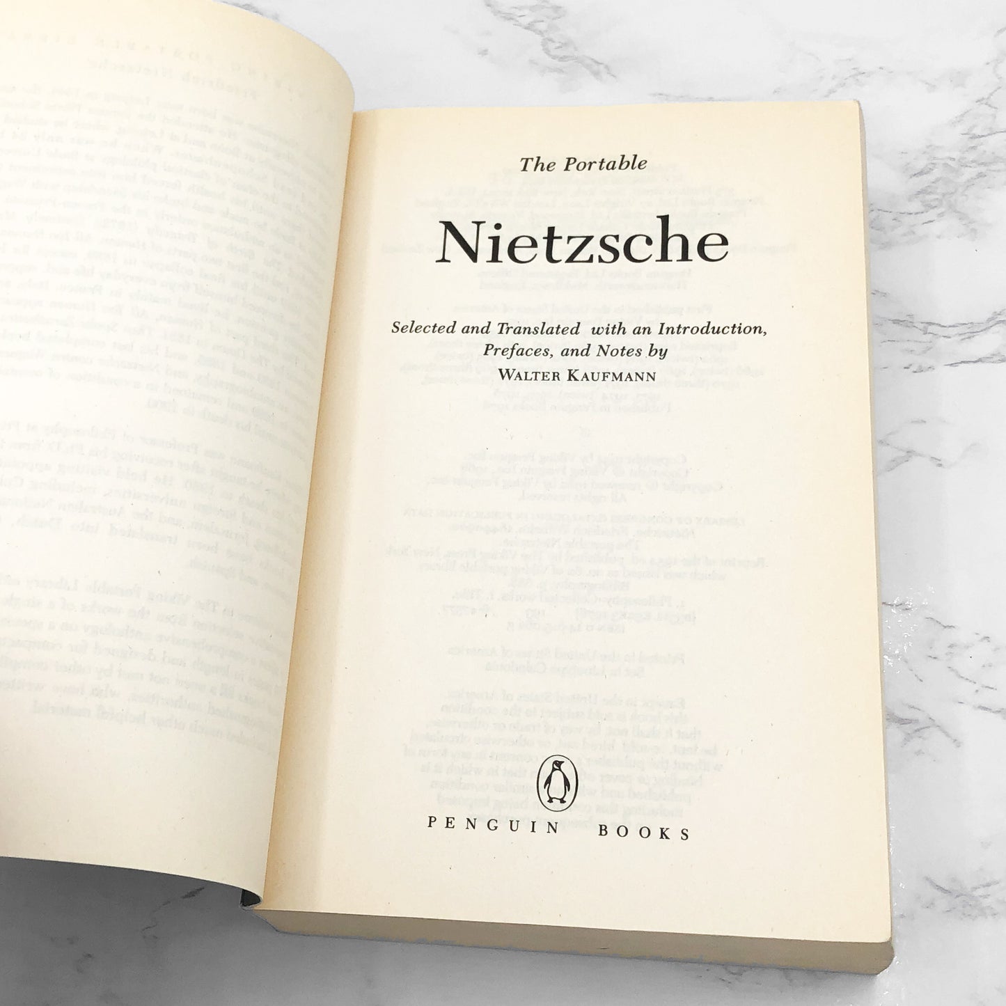 The Portable Nietzsche by Friedrich Nietzsche [TRADE PAPERBACK] 1982 • Penguin