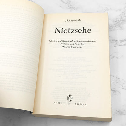 The Portable Nietzsche by Friedrich Nietzsche [TRADE PAPERBACK] 1982 • Penguin
