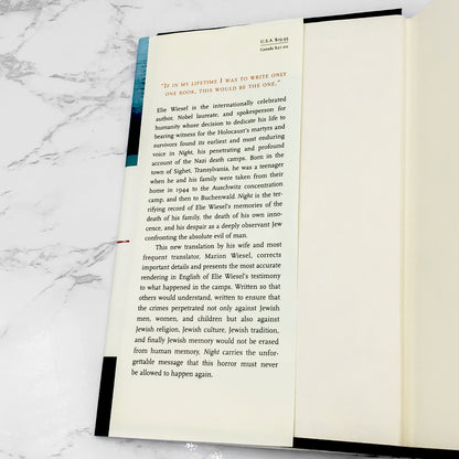 Night by Elie Wiesel [HARDCOVER RE-ISSUE] 2016 • Hill & Wang