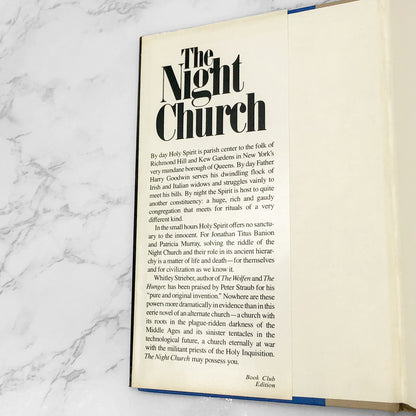 The Night Church by Whitley Strieber [1983 HARDCOVER] • Simon and Schuster