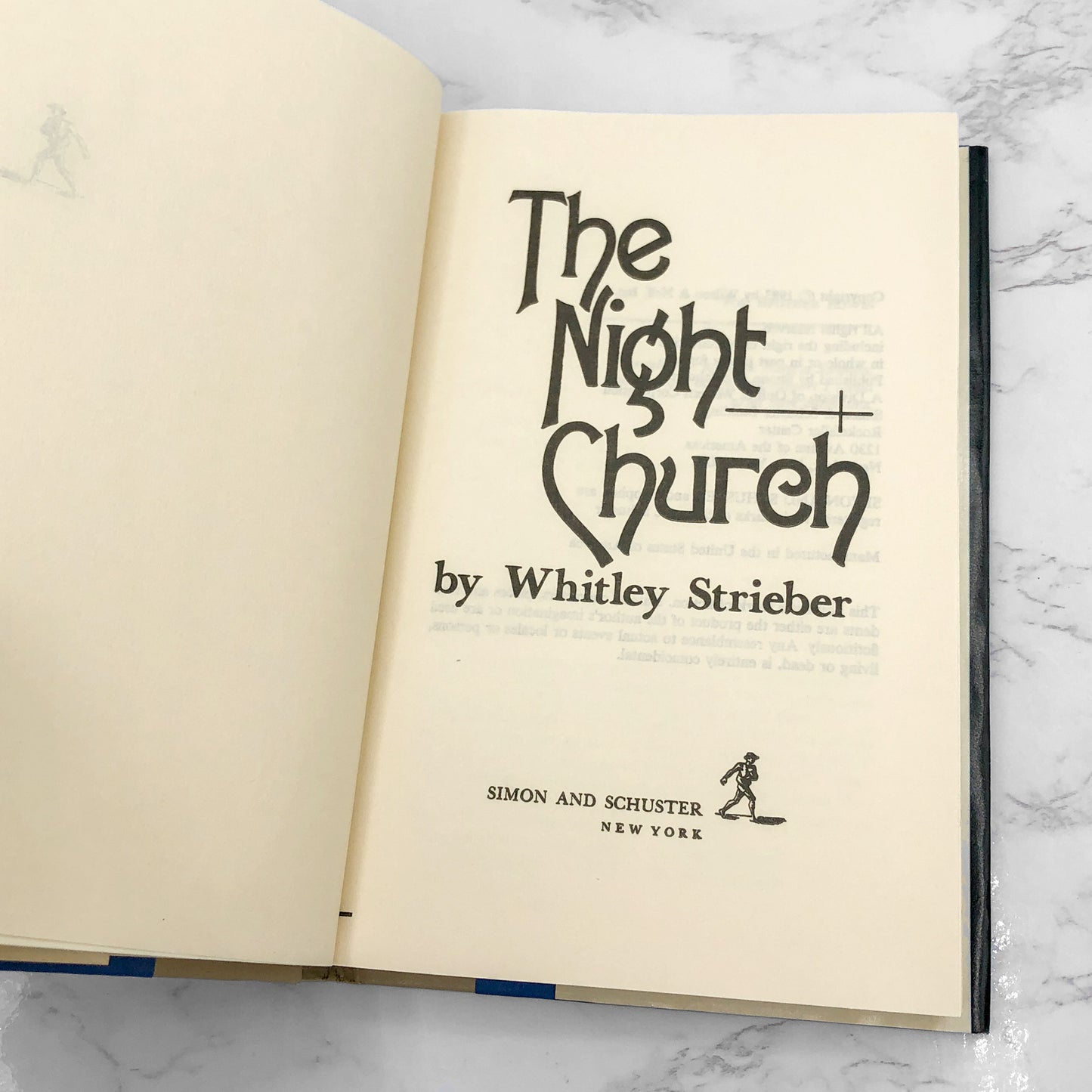 The Night Church by Whitley Strieber [1983 HARDCOVER] • Simon and Schuster