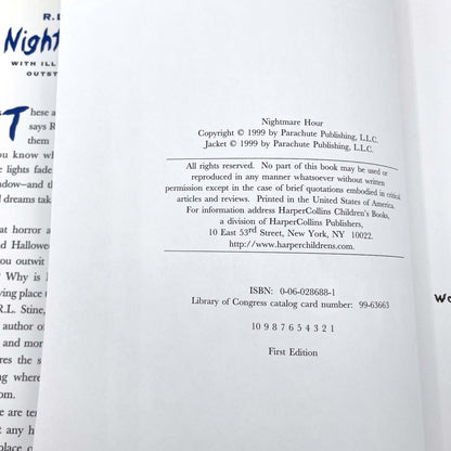 Nightmare Hour by R.L. Stine [FIRST EDITION • FIRST PRINTING] 1999 • HarperCollins