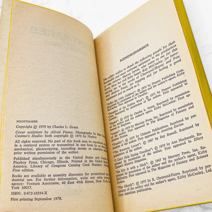 Nightmares edited by Charles L. Grant [FIRST PAPERBACK PRINTING] 1979 • Playboy Press • Stephen King