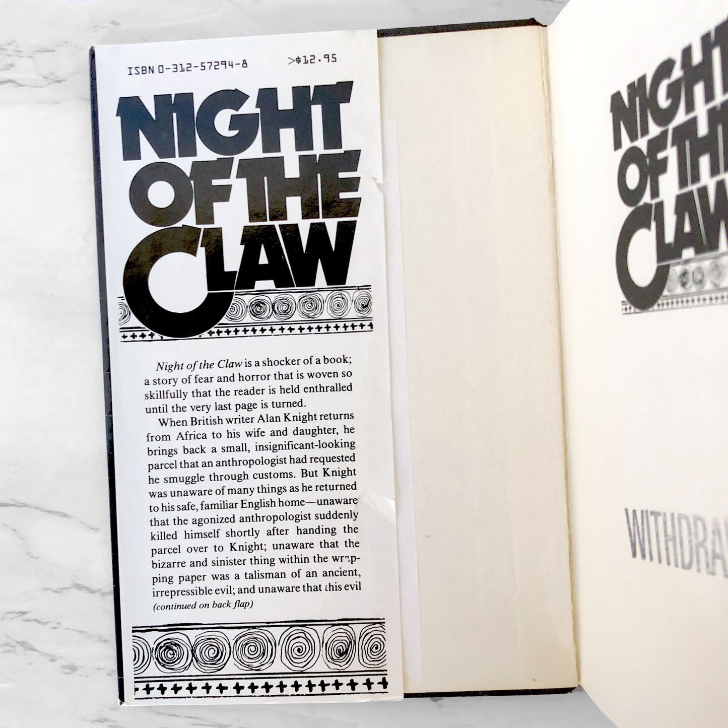 Night of the Claw by Ramsey Campbell "aka Jay Ramsay" [FIRST EDITION • FIRST PRINTING] 1983